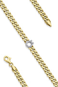 14ct Gold Diamond Personalized Letter Bracelet