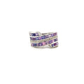 Purple Sapphire Ring in .925 Sterling Silver- KSR 13996