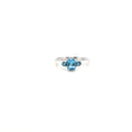 Blue Topaz Ring in .925 Sterling Silver - KSR 14953