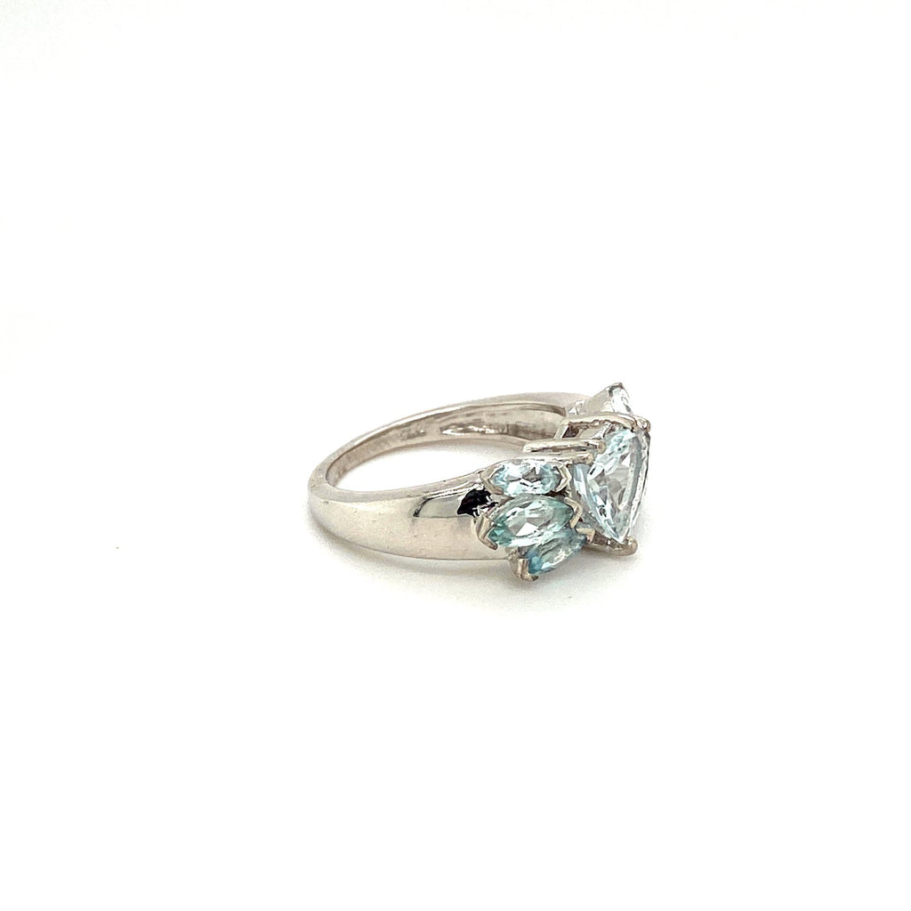 Aquamarine Ring in .925 Sterling Silver KSR - 15185