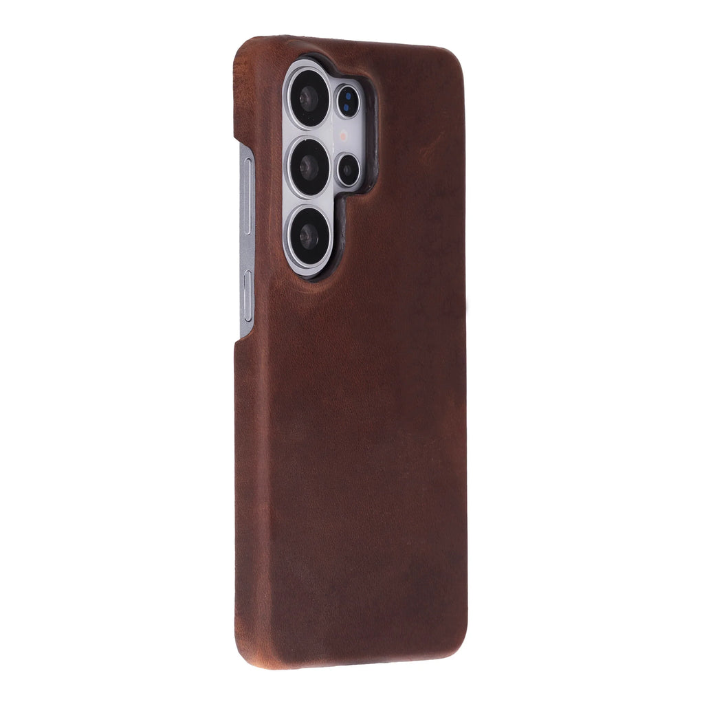 Marion Samsung Galaxy S26 Ultra Leather Case – Genuine Leather Slim Cover