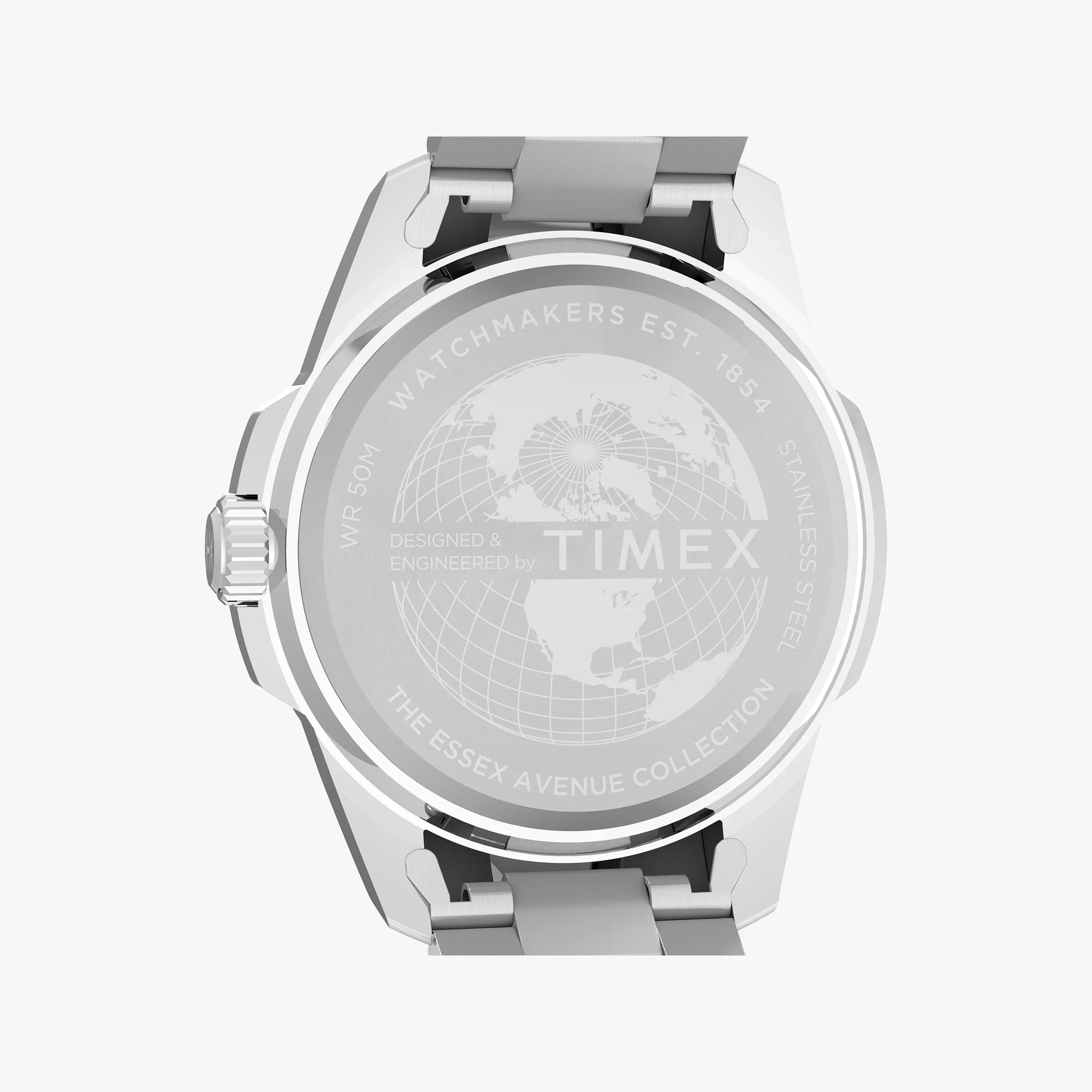 Essex 3-Hand Blue Dial SST Bracelet TW2Y21100 | Men's Silver Watch